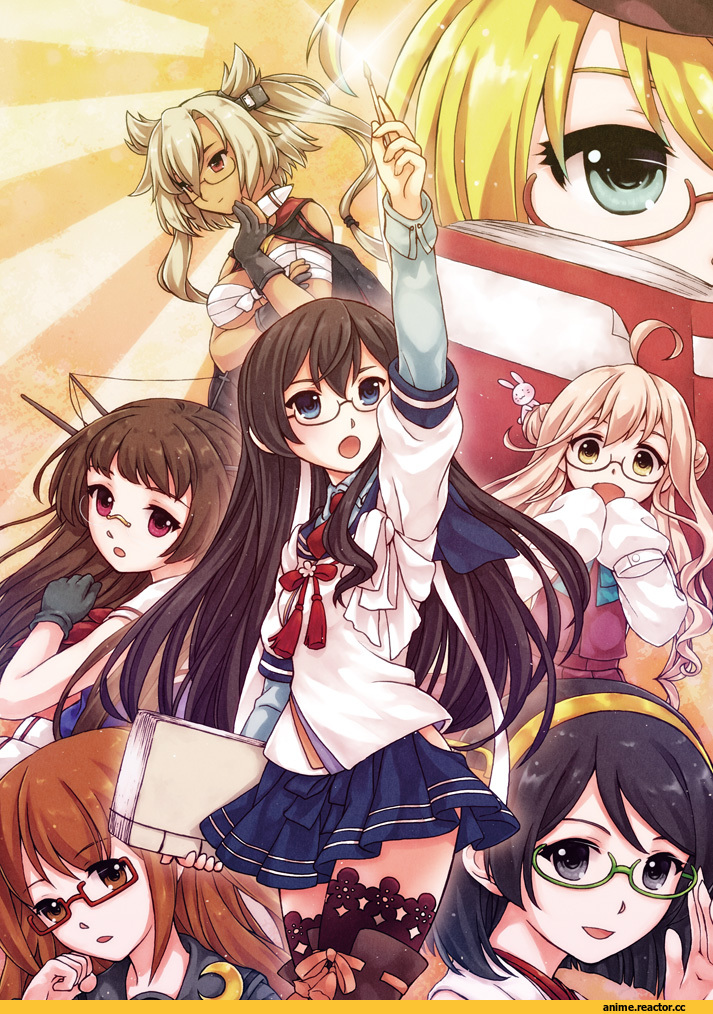 Musashi (Kantai Collection), Kantai Collection, Kirishima (Kantai Collection), Ooyodo (Kantai Collection), I-8, Choukai (Kantai Collection), Makigumo, Mochizuki (Kantai Collection), Fumizuki, acea4, Anime