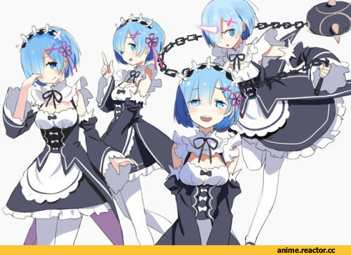 Re Zero Kara Hajimeru Isekai Seikatsu, Rem (re zero), Maid, Anime
