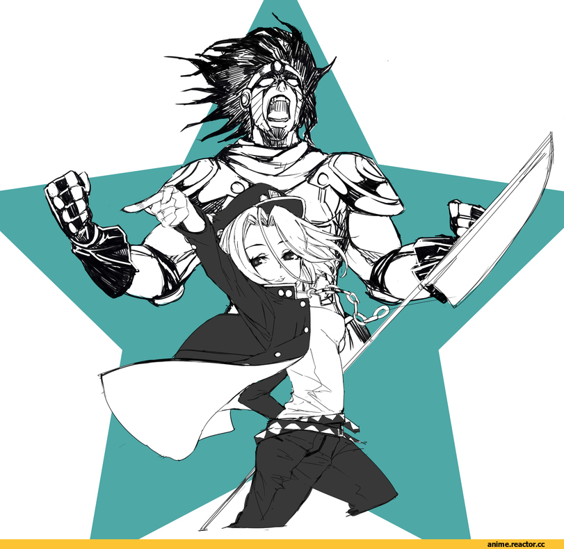 Kantai Collection, Tatsuta, Star Platinum, jojo, высокое разрешение, crossover, Anime