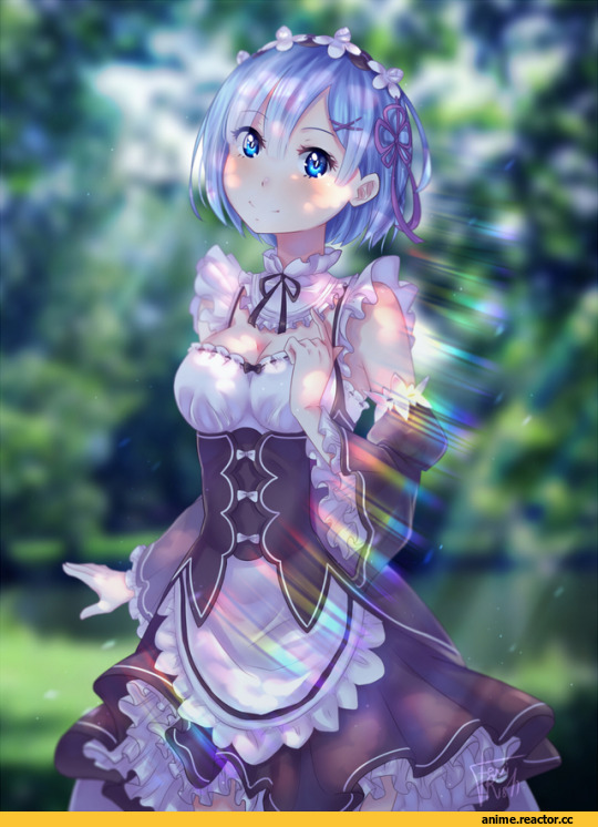 Re Zero Kara Hajimeru Isekai Seikatsu, Rem (re zero), Maid, удалённое, Anime