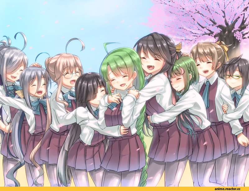 shinkun, Asashimo (Kantai Collection), Hayashimo (Kantai Collection), Kazagumo (Kantai Collection), Kiyoshimo (Kantai Collection), Makigumo, Naganami (Kantai Collection), Okinami (Kantai Collection), Takanami (Kantai Collection), Yuugumo (Kantai Collection), Anime, Kantai Collection