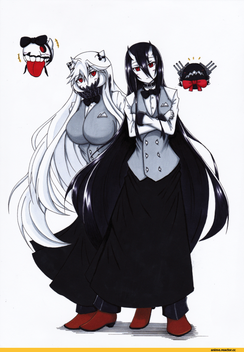 Artillery Imp, Isolated Island Hime, Shinkaisei-kan, Kantai Collection, Anime Art, akira (kadokawa), Kantai news, Anime