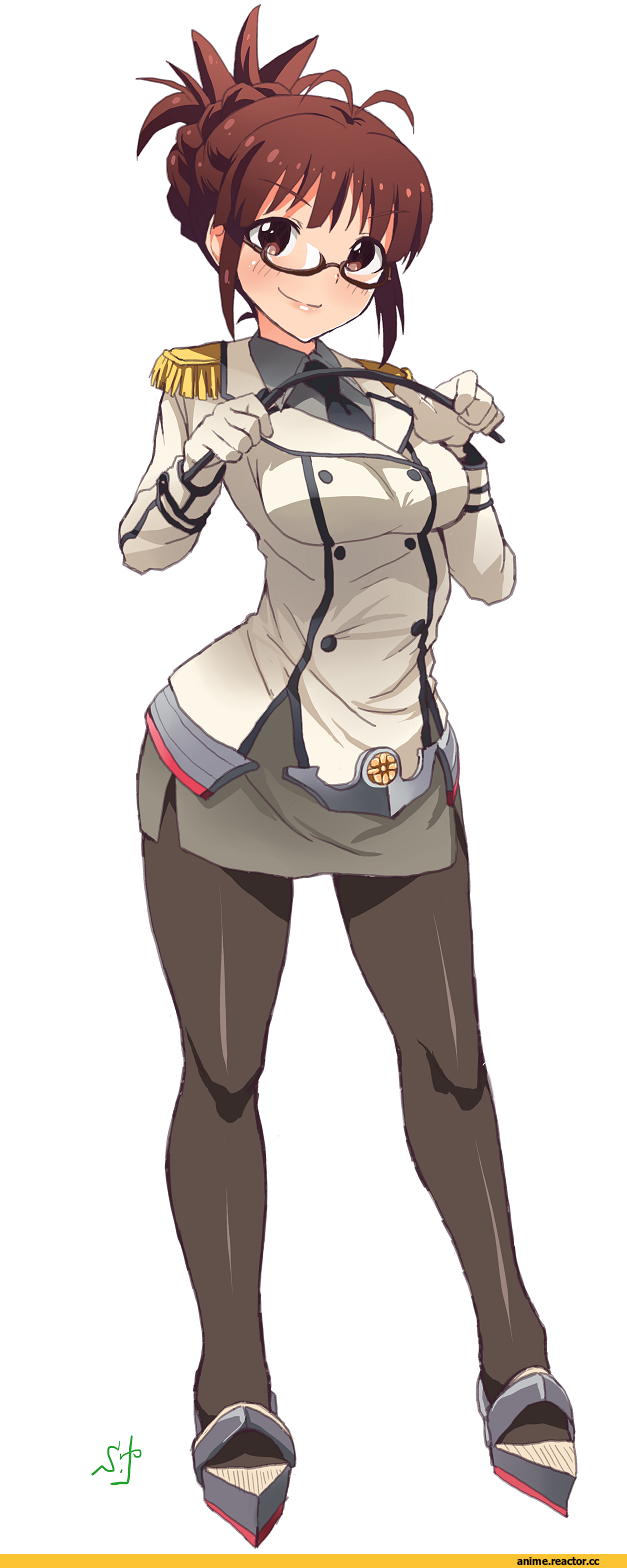 Akizuki Ritsuko, Idolmaster, Katori (Kantai Collection), Kantai Collection, crossover, Megane, shift (waage), Anime Art, Anime