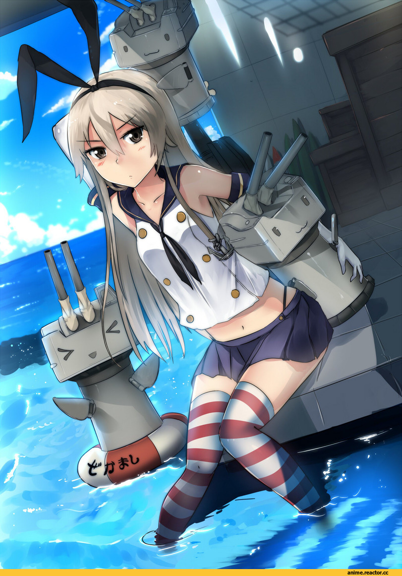 Shimakaze, Kantai Collection, swordwaltz, Female Admiral (Kantai Collection), Anime