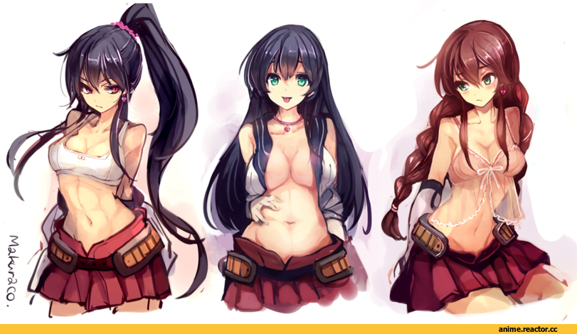 Kantai Collection, Yahagi, Agano, Noshiro, Anime Ero, cis (carcharias), Anime
