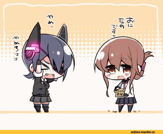 tenryuu (kantai collection), Kantai Collection, Inazuma (Kantai Collection), anime gif, Anime