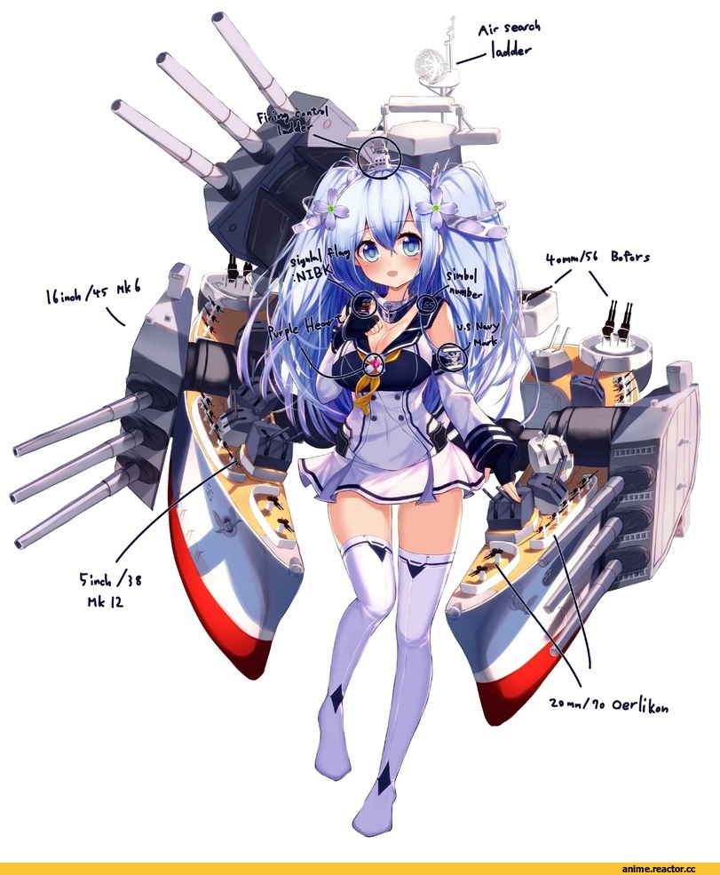 Kantai Collection, Anime Original, Anime Art, uss north carolina (bb-55), tandozzing, Kantai Original, TanDoHack, Anime