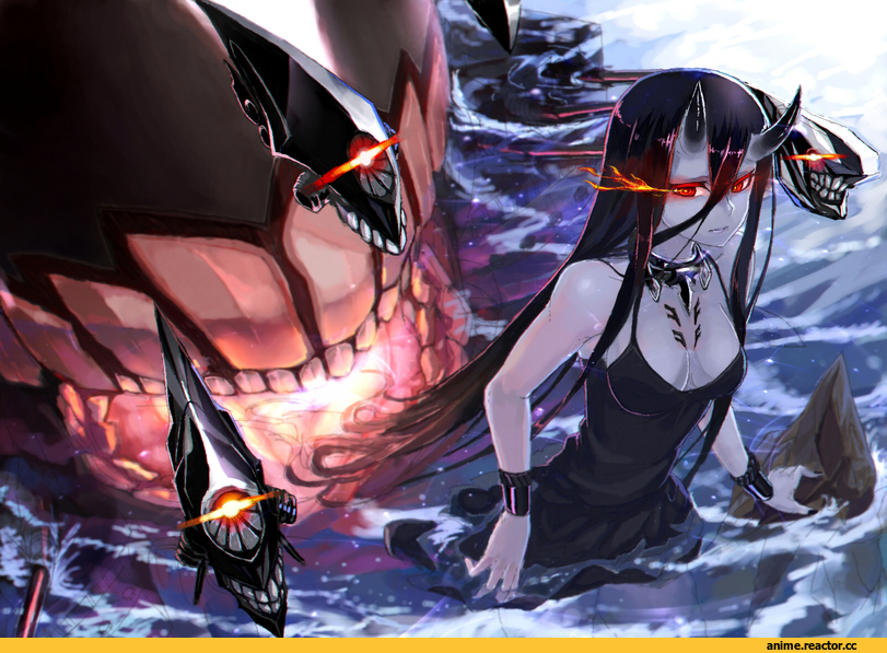 Kantai Collection, Ashigara (kantai collection), Animal Ears, chibi, chameleon man (three), Anime
