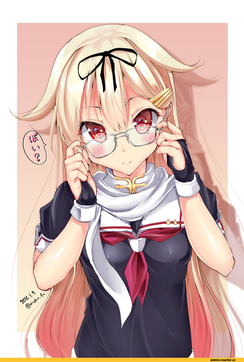 mokufuu, Megane, Yuudachi, Kantai Collection, Shiratsuyu (Kantai Collection), Anime