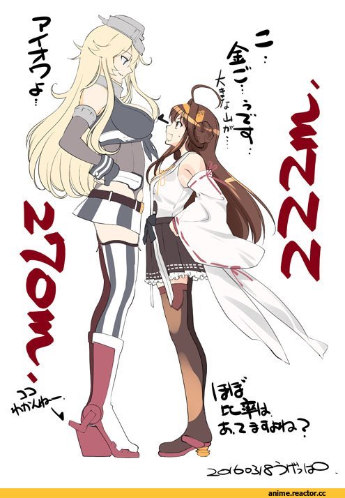 Iowa (Kantai Collection), Kantai Collection, Kongou (Kantai Collection), ugeppa, Anime
