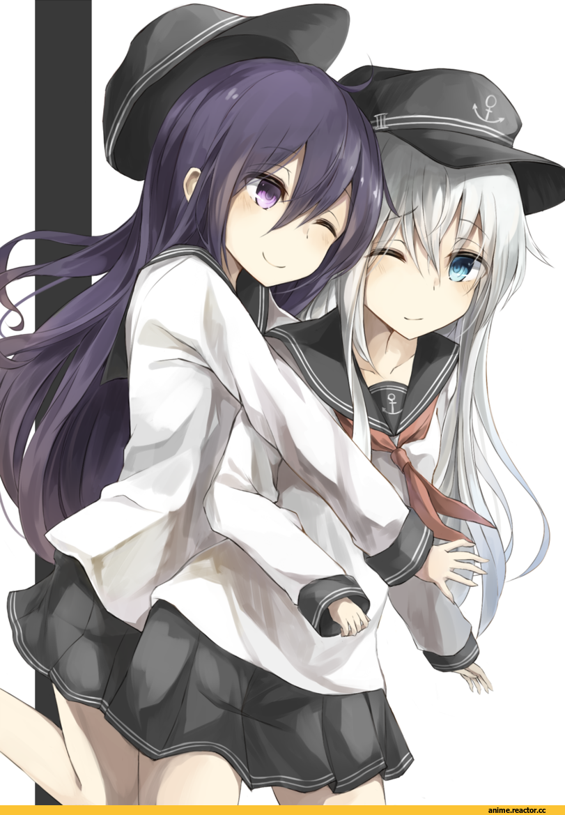 miyabino (miyabi1616), akatsuki (kantai collection), Kantai Collection, Hibiki (Kantai Collection), Anime