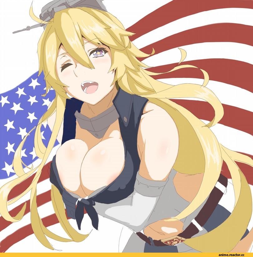 Iowa (Kantai Collection), Kantai Collection, hashimoto (frog flag), Anime Ero, Anime