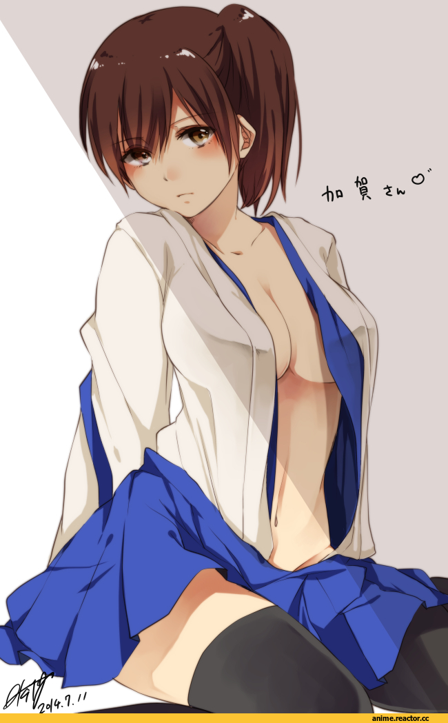 akit (15jamjam), Kaga (Kantai Collection), Kantai Collection, Anime Ero, Anime