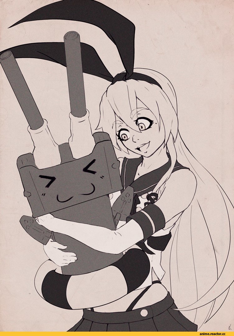 Каляки-Маляки, разное, нарисовал сам, фан-арт, Kantai Collection, Shimakaze, Anime