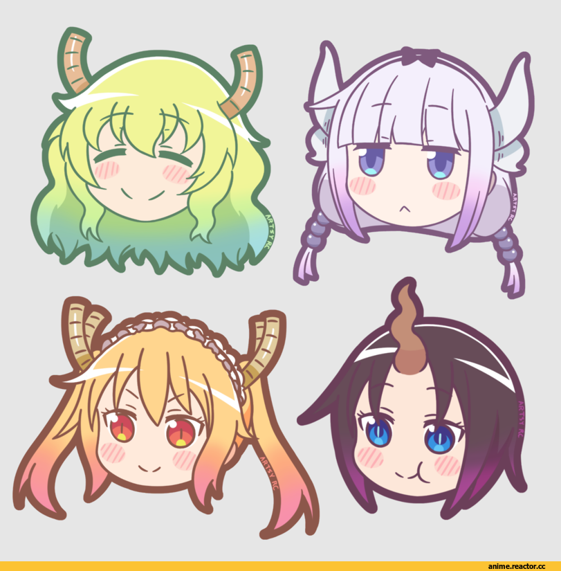 Tooru (MaiDragon), Kobayashi-san Chi no Maid Dragon, Kanna Kamui, Dragon Girl (Anime), Monster Girl (Anime), Maid, Quetzalcoatl (MaiDragon), Elma (MaiDragon), Anime