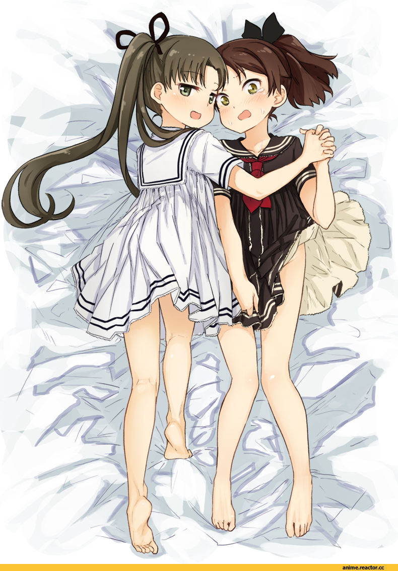 Kantai Collection, Ayanami (Kantai Collection), Shikinami (Kantai Collection), abe kanari, Shoujo Ai, Anime