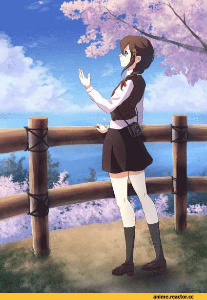 Shigure (Kantai Collection), Kantai Collection, anime gif, karo karo, Anime