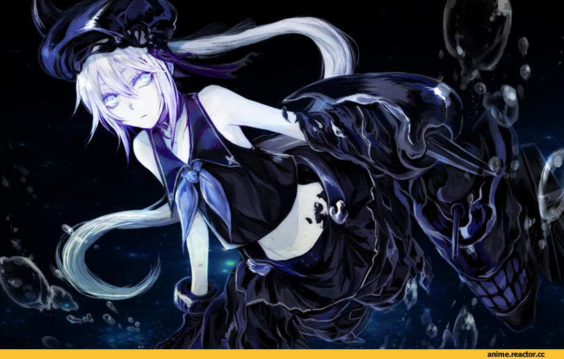 Heine, Kantai Collection, Destroyer Hime, serafuku, Kuchikuseiki, Shinkaisei-kan, Anime