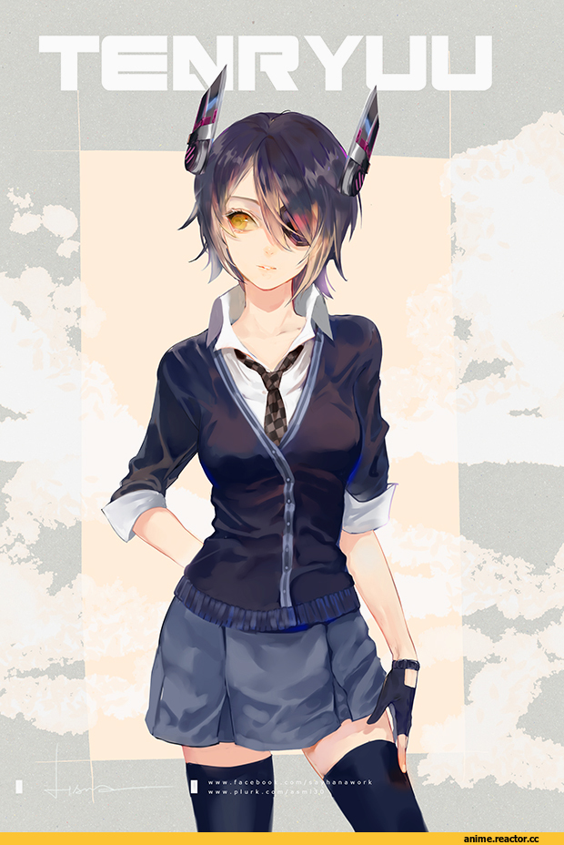 Tenryuu, Kantai Collection, hana (asml30), say hana, Anime