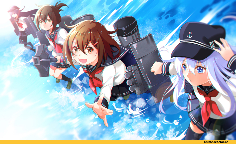 Kantai Collection, akatsuki (kantai collection), Hibiki (Kantai Collection), ikazuchi (kantai collection), Inazuma (Kantai Collection), Anime