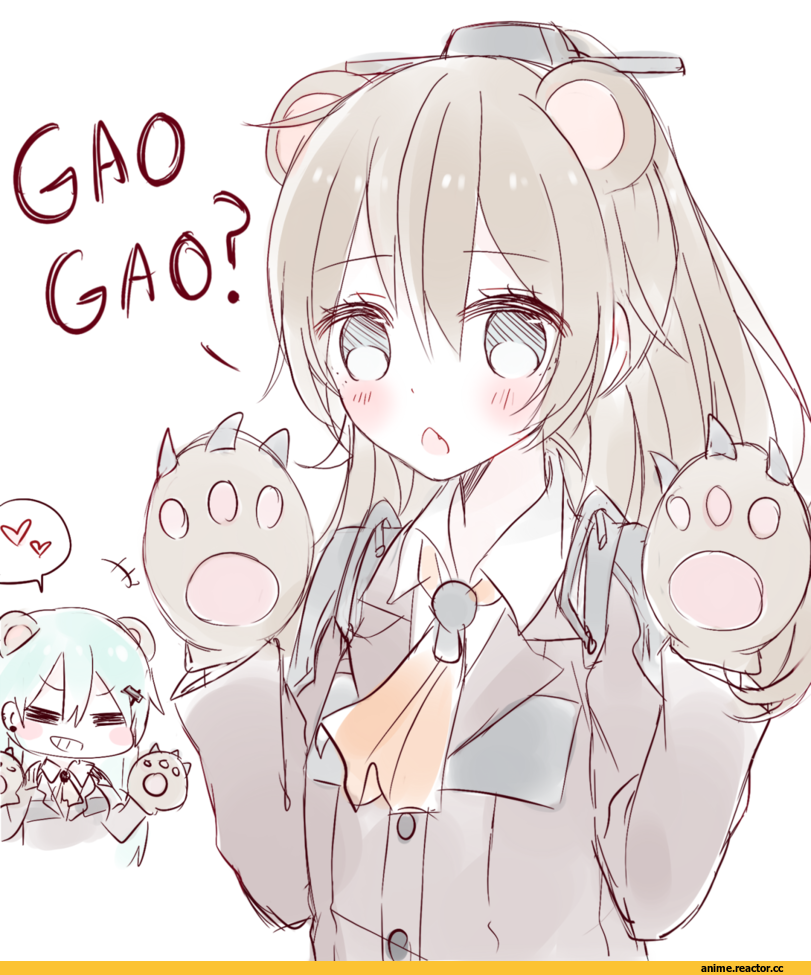 Yuri Kuma Arashi, Kumano, Kantai Collection, Suzuya (Kantai Collection), crossover, kvlen, Anime