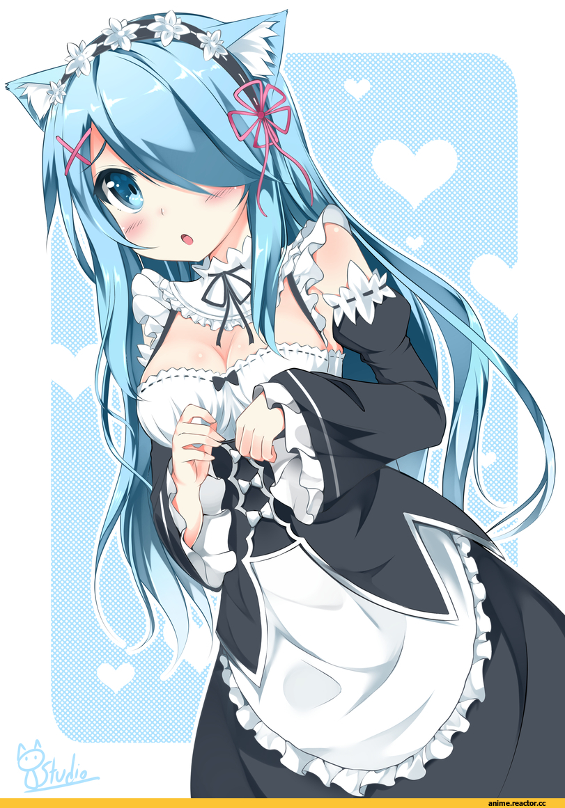 Punepuni, Animal Ears, Rem (re zero), Re Zero Kara Hajimeru Isekai Seikatsu, Anime