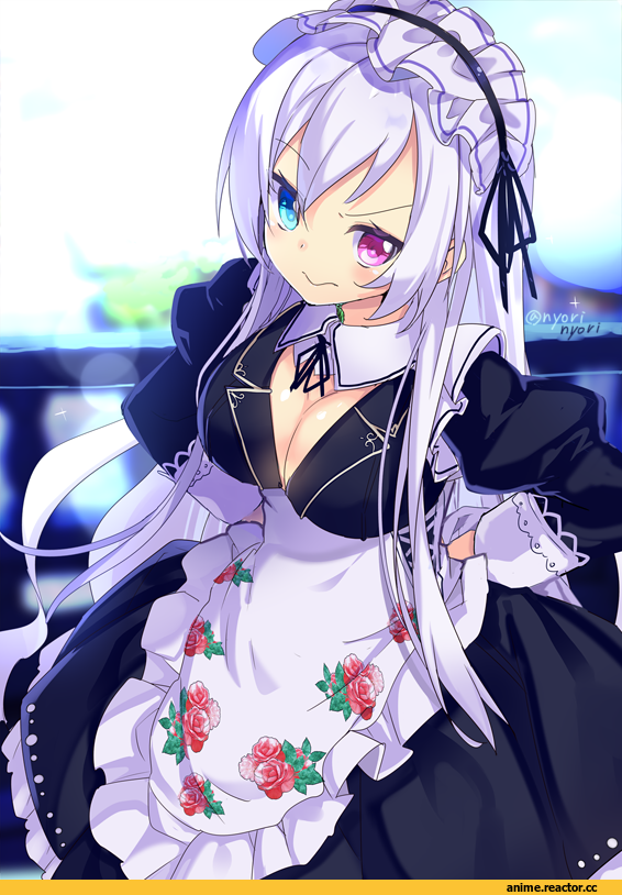 nyori, Anime Art, AO, Maid, Anime
