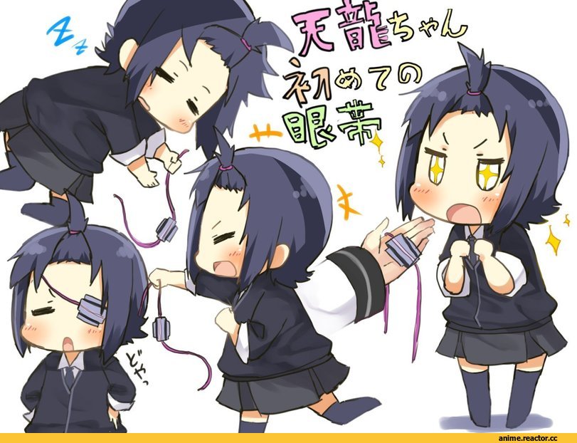 kurono nekomaru, Tenryuu, Kantai Collection, Anime