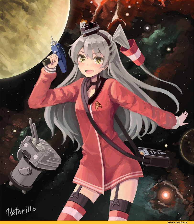 Amatsukaze (Kantai Collection), Kantai Collection, star trek, сериалы, crossover, Anime