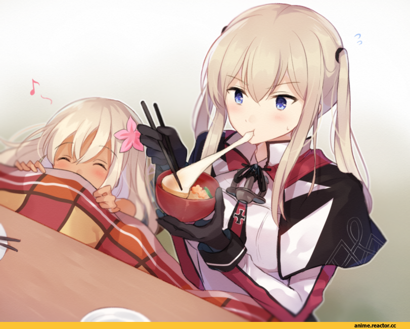 hiiragi souren, Graf Zeppelin, Kantai Collection, Ro-500 (Kantai Collection), Anime