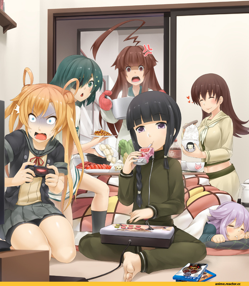 darkmaya, Abukuma, Kantai Collection, Kiso, Kitakami (Kantai Collection), Ooi (Kantai Collection), Tama (Kantai Collection), Kuma (Kantai Collection), Anime