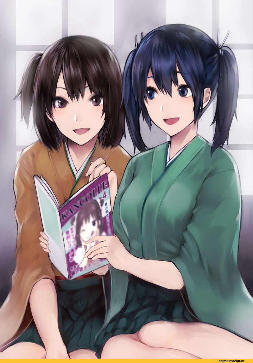 328 (artist), Hiryuu, Kantai Collection, Souryuu (Kantai Collection), Anime