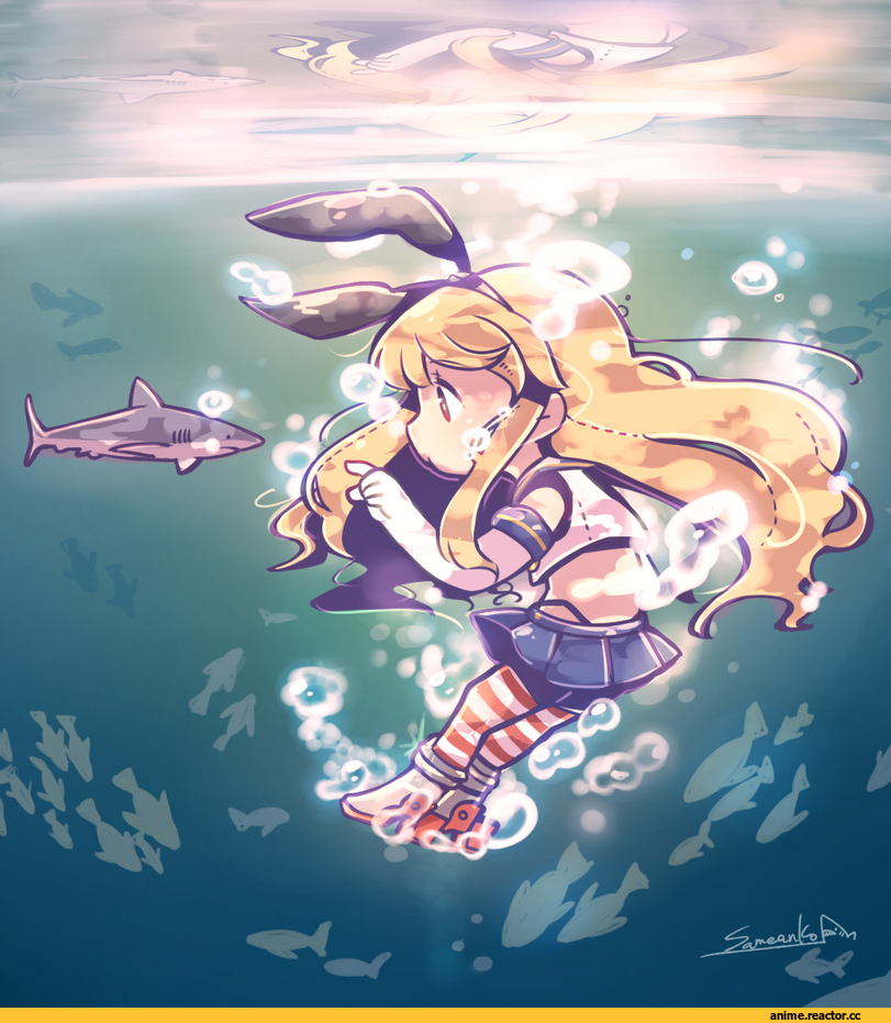 same anko, Shimakaze, Kantai Collection, Hiei, Anime
