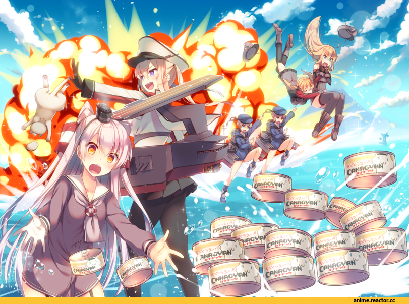 Amatsukaze (Kantai Collection), Kantai Collection, Z1 Leberecht Maass (Kantai Collection), Z3 Max Schultz (Kantai Collection), Graf Zeppelin, Bismarck (Kantai Collection), Prinz Eugen (Kantai Collection), tahya, Anime
