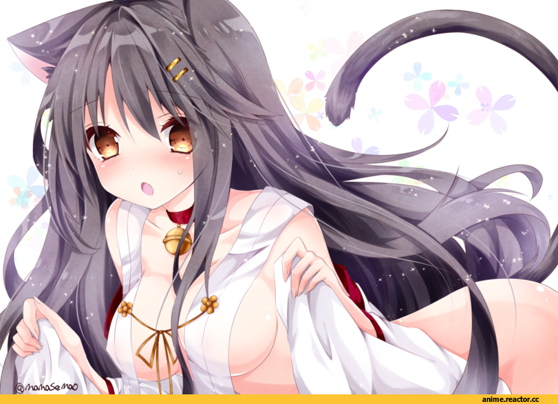 Haruna (Kantai Collection), Kantai Collection, Nanase Nao, Anime Art, Anime Ero, nekomimi, Animal Ears, Anime