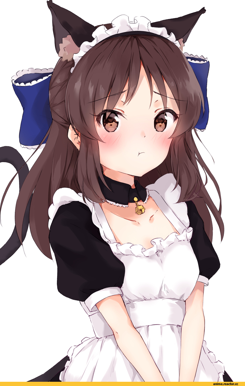 Tachibana Arisu, Idolmaster, minikon, Anime Art, Maid, neko, Animal Ears, Anime