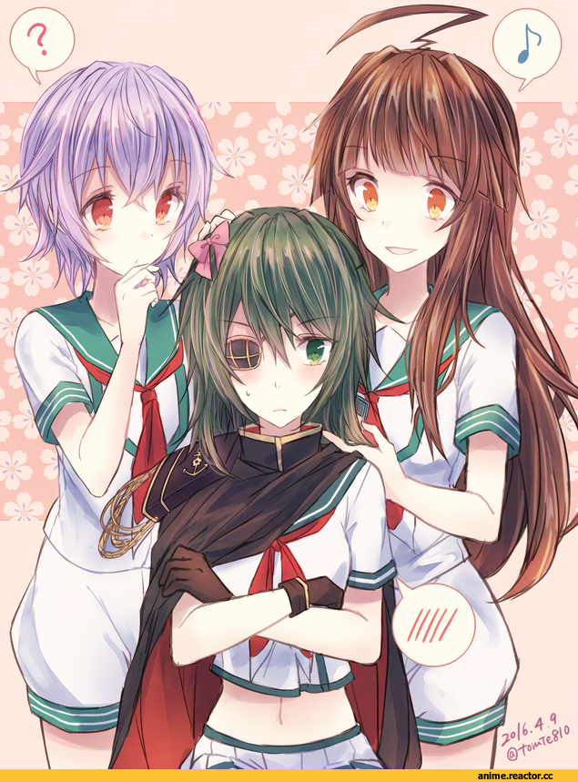 torute, Kiso, Kantai Collection, Tama (Kantai Collection), Kuma (Kantai Collection), Anime