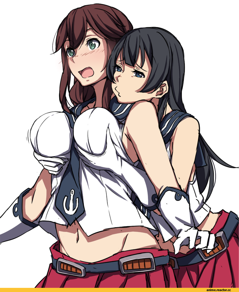 sblack, Kirishima (Kantai Collection), Kantai Collection, Agano, Noshiro, Anime