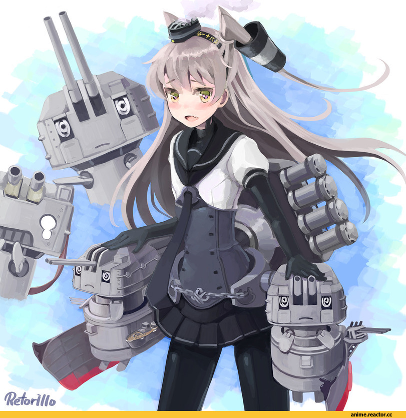 Amatsukaze (Kantai Collection), Kantai Collection, Hatsuzuki (Kantai Collection), retorillo, Anime