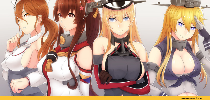 bushidokuroi, Bismarck (Kantai Collection), Kantai Collection, Iowa (Kantai Collection), Littorio (Kantai Collection), Yamato (Kantai Collection), Anime