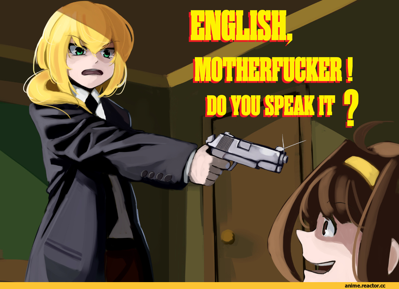 Ellen Baker, New Horizon (Anime), kongou, Kantai Collection, crossover, Pulp Fiction, kyon-kun, Anime