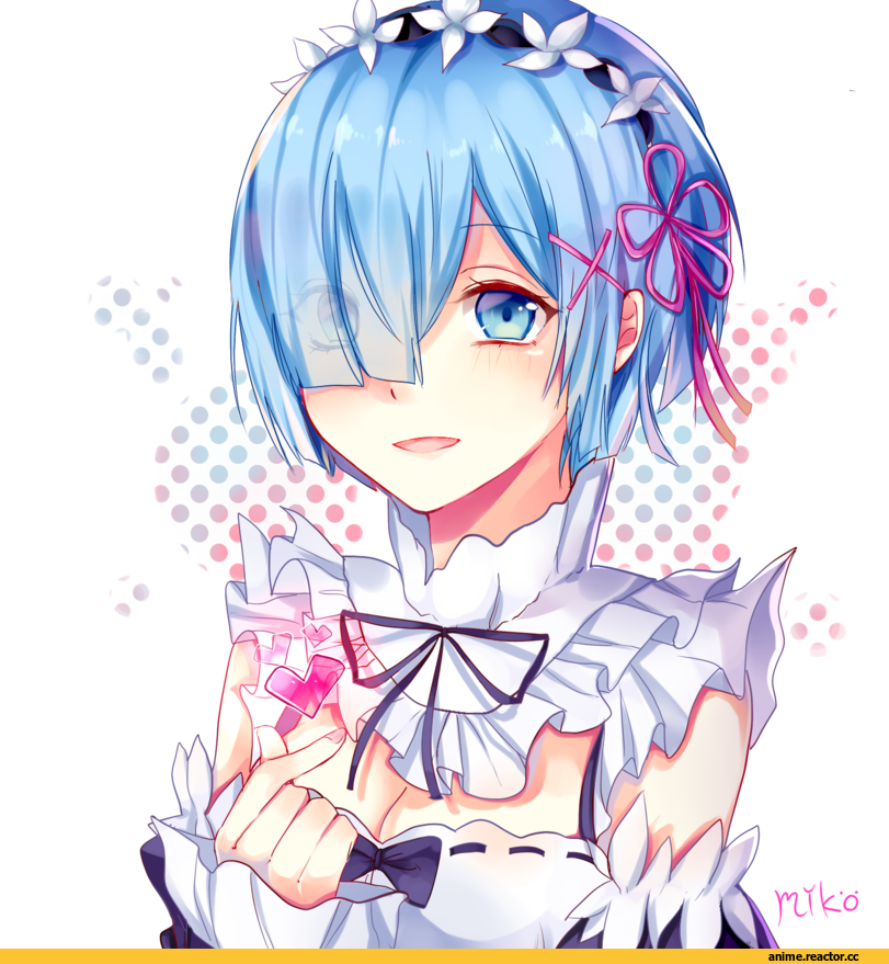 Re Zero Kara Hajimeru Isekai Seikatsu, Rem (re zero), miko, Anime