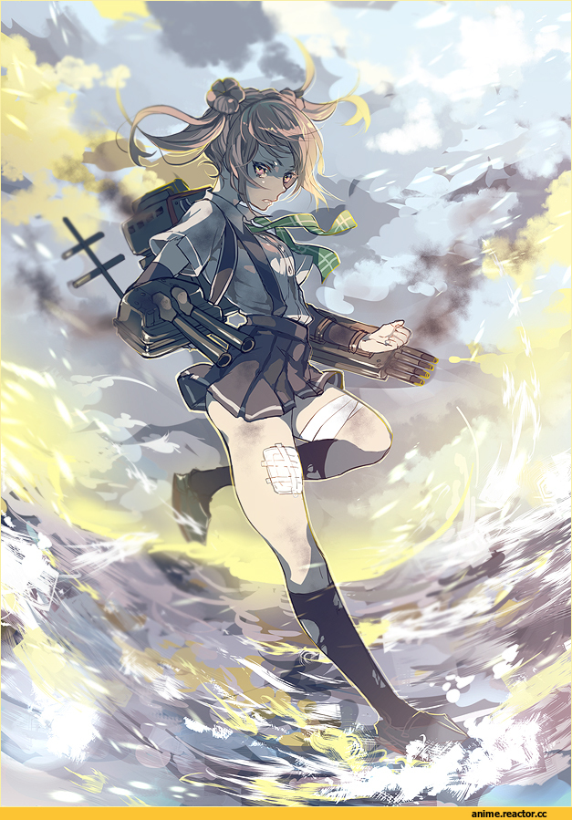 Kaga (Kantai Collection), Kantai Collection, midou (midooooooooh), Michishio (Kantai Collection), Anime