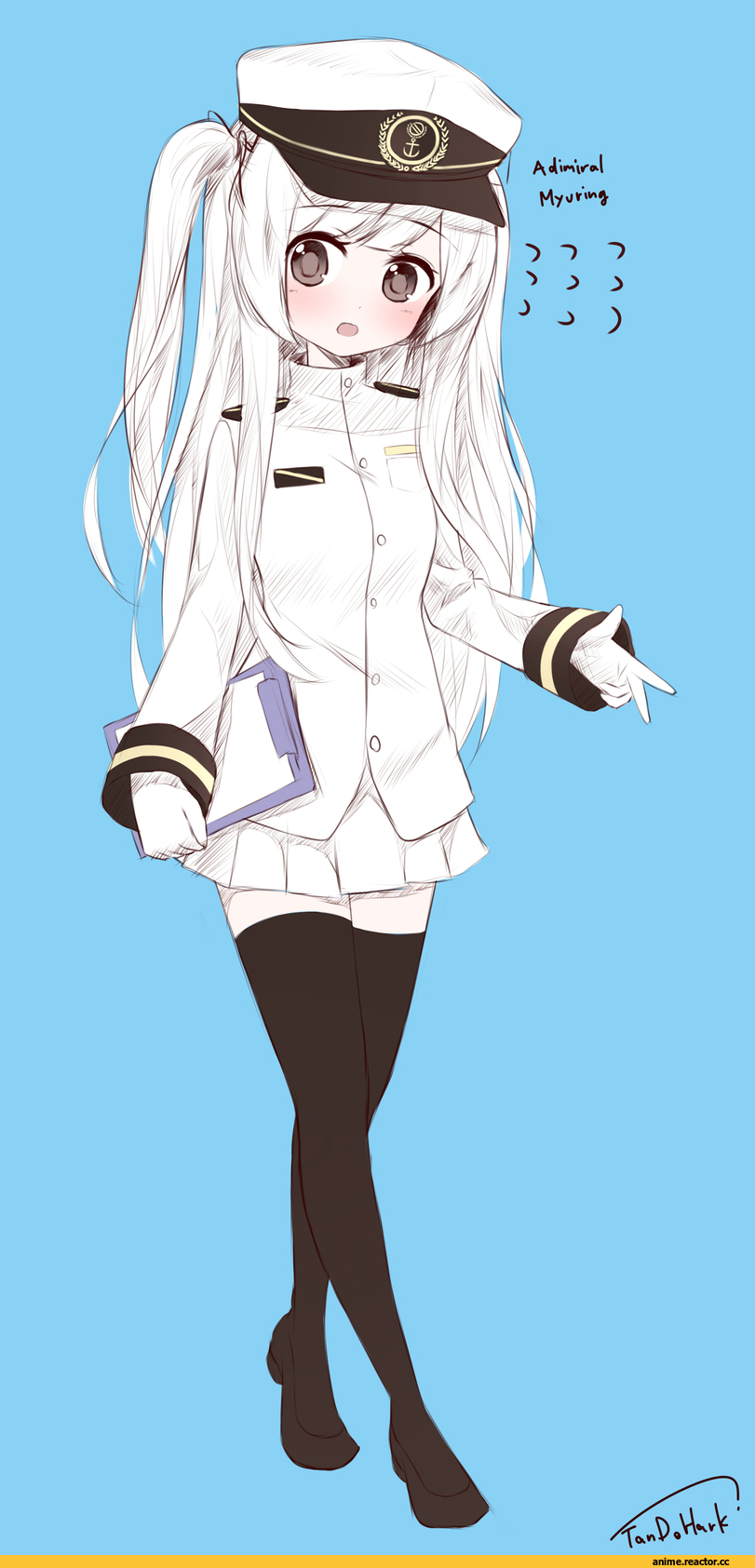 Female Admiral (Kantai Collection), Kantai Collection, tandozzing, anime loli, Anime