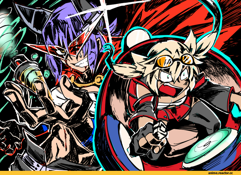 Kamina, Tengen Toppa Gurren Lagann, Musashi (Kantai Collection), Kantai Collection, Simon, tenryuu (kantai collection), torichamaru, crossover, Anime