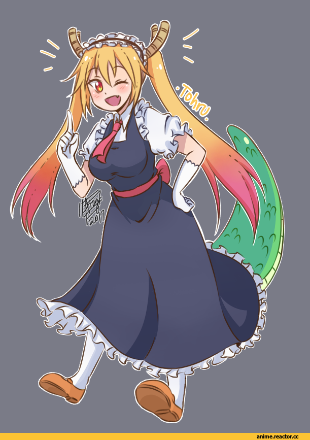 Tooru (MaiDragon), Kobayashi-san Chi no Maid Dragon, Maid, Dragon Girl (Anime), Monster Girl (Anime), Anime