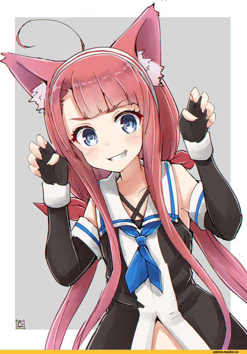 nayuhi (yukimuu14), Kawakaze (Kantai Collection), Kantai Collection, Animal Ears, Anime
