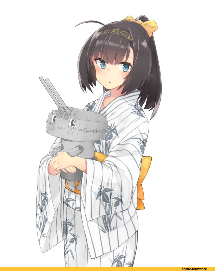 Kantai Collection, Akizuki (Kantai Collection), kainaa, Yukata, Anime