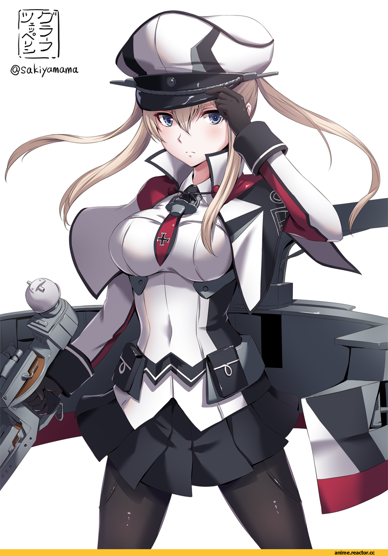 Sakiyamama, Anime Art, Graf Zeppelin, Kantai Collection, Anime