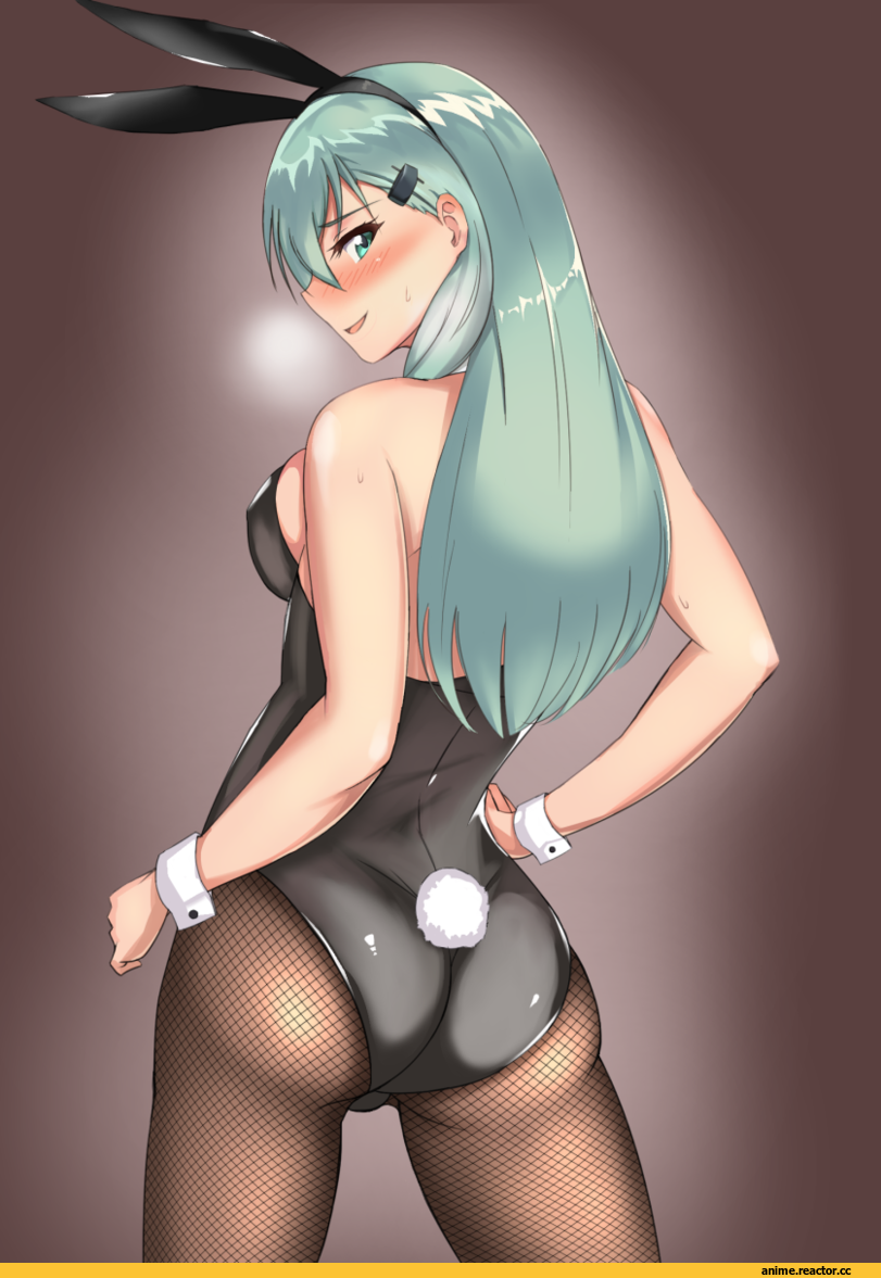 hazamanokaien, Suzuya (Kantai Collection), Kantai Collection, Usagimimi, Animal Ears, Anime
